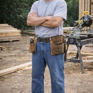 Key Industries Mens Carpenter Jeans Blue‎ Denim Workwear Dungarees 38x36